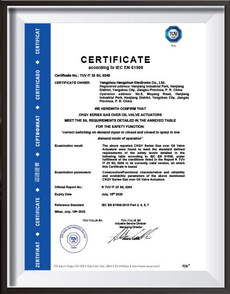 TUVIT 23 SIL0249 CKQY-SIL